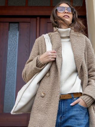 Boucle kabát Rino&Pelle v nadčasovém stylu👌🏻 #styl #newcollection